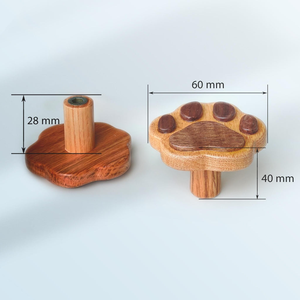 Wood Coat Wall Hook Dog Paw Leash Accessories Storage Holder Mounted Rustic Wooden Hat Cap Towel Rack Hanger Farmhouse Decorative Room Décor