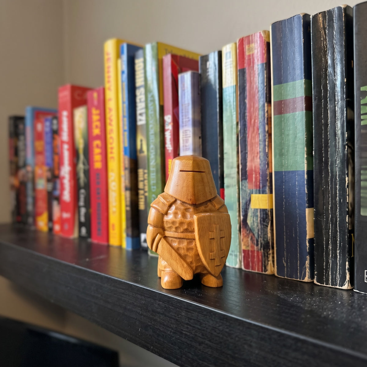 Wooden Knight Figurine