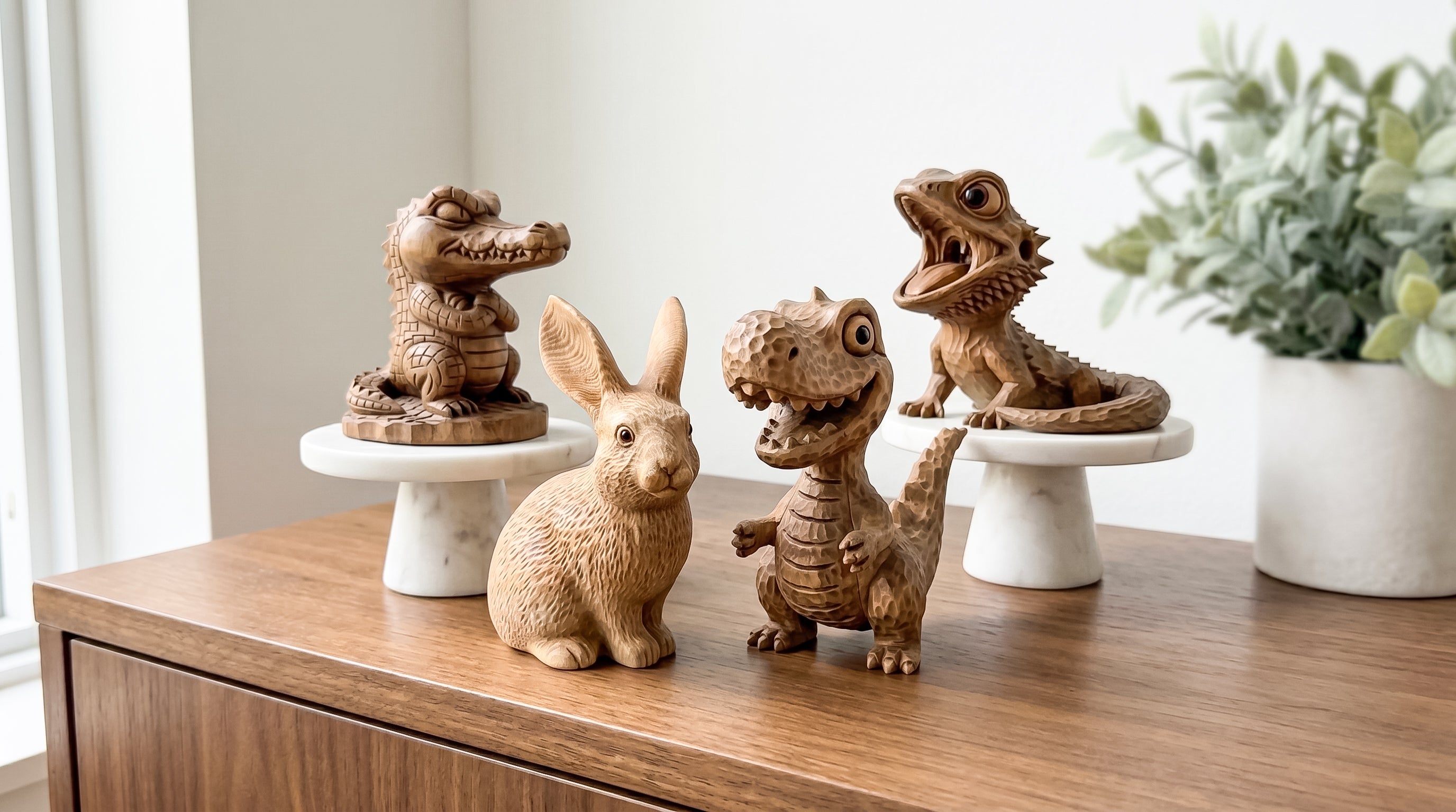 Hand-Carved Wooden Figurines & Decor – BeeRusty